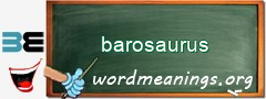 WordMeaning blackboard for barosaurus